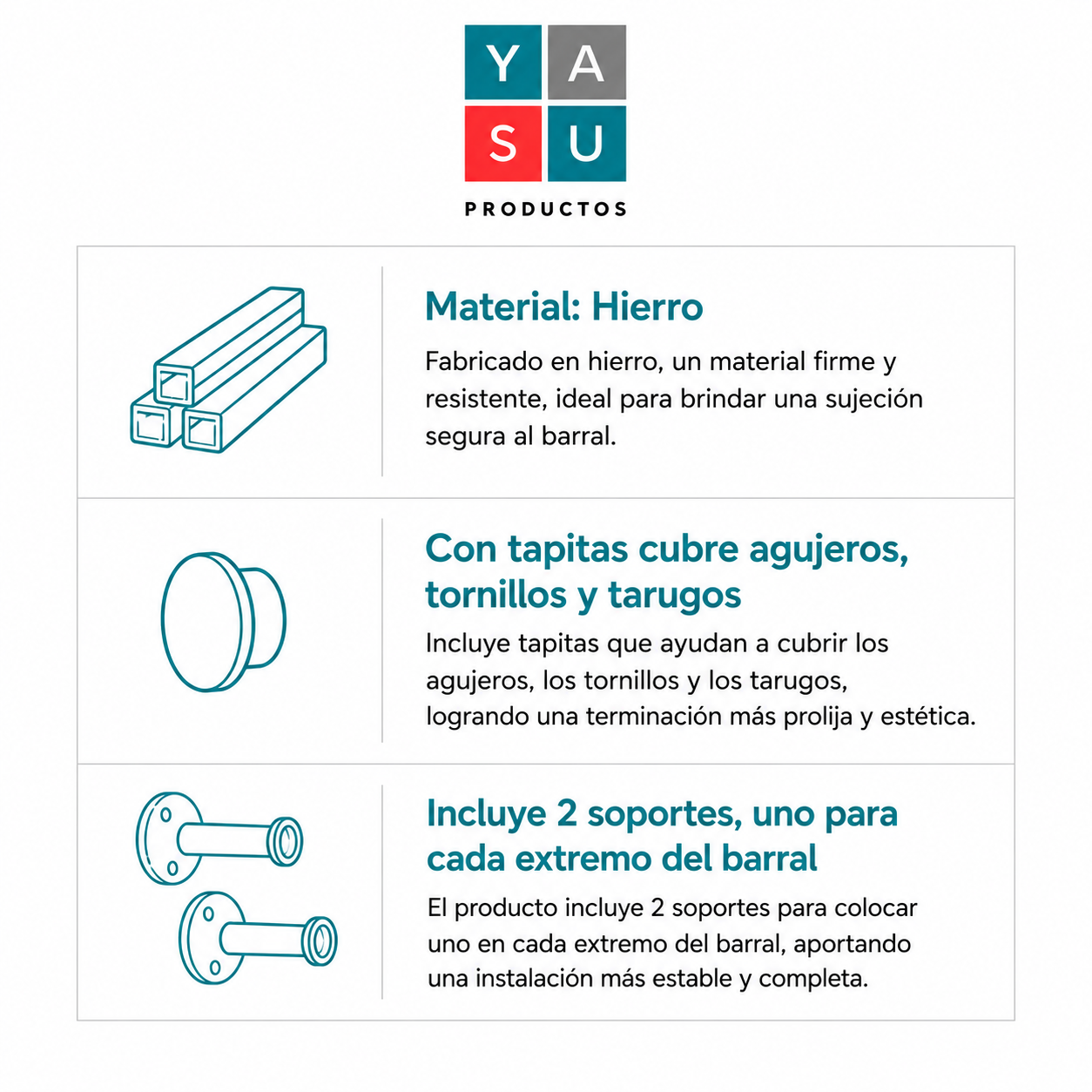Caracteristicas soporte